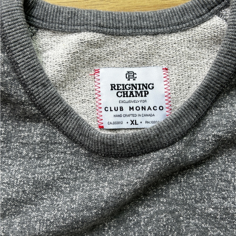 Reining champ x Club Monaco sweatshirt, size XL. Pre-owned, excellent condition. - Picture 5 of 5